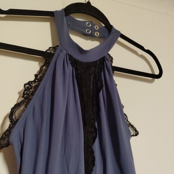 Weissman Lanterns Lit Asymmetrical Lace Halter Dress ballet Costume Adult Small - Picture 3 of 10